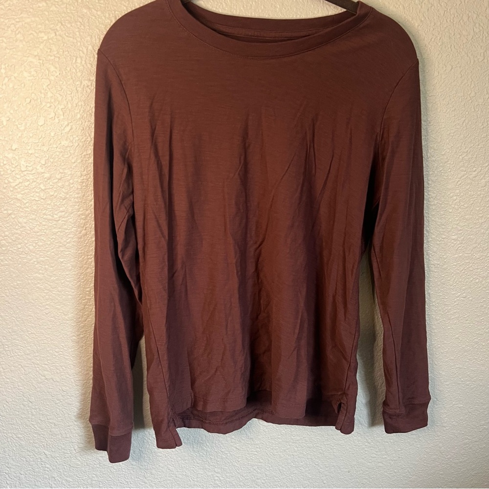 Bombas Rich Brown Cotton Long Sleeve T-shirt